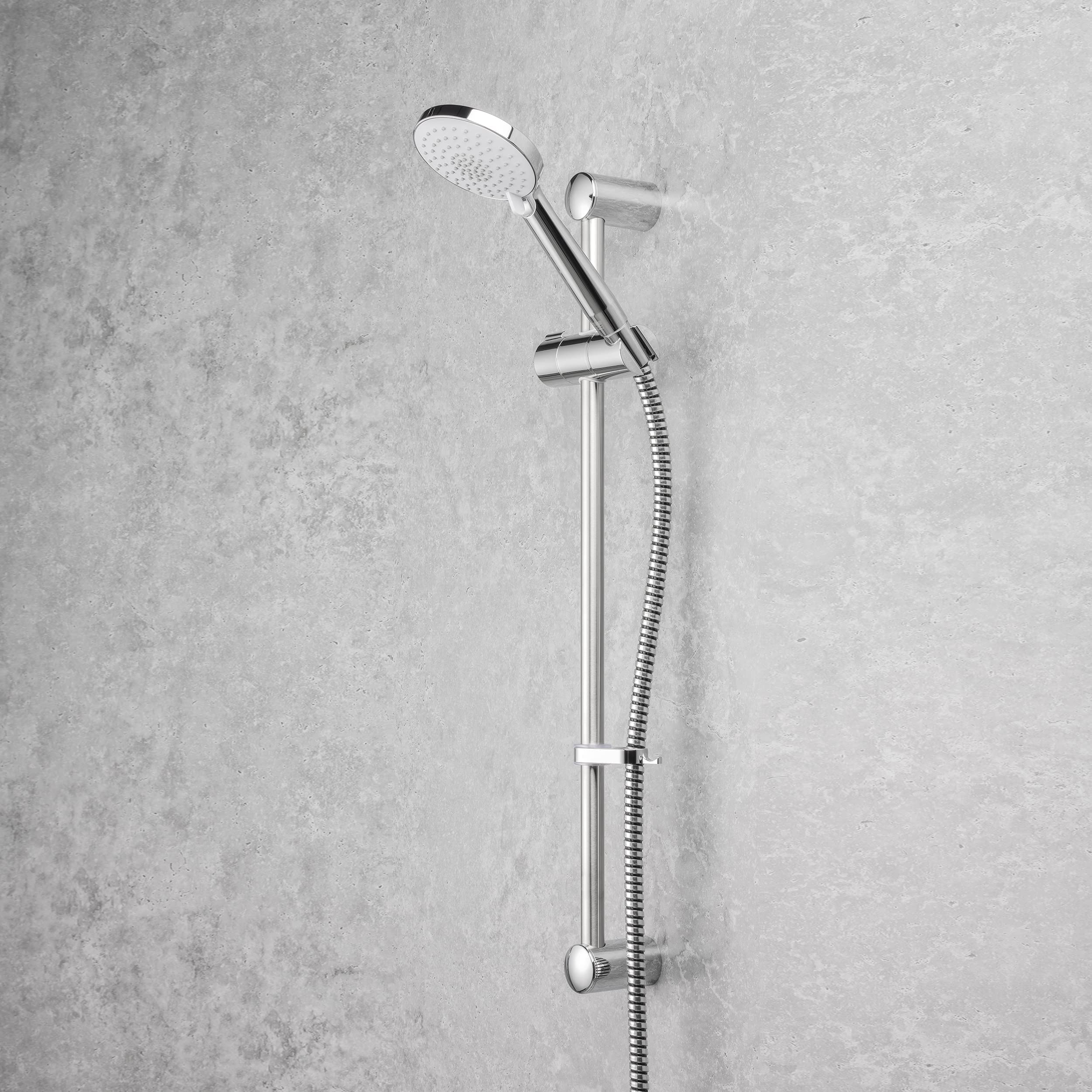 Mira Showers 1.1984.008 Zest - Cabezal de ducha universal (90 mm, 4 pulverizadores), color cromado