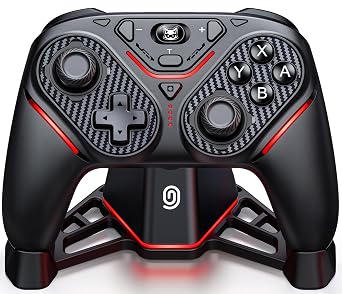 Svetaecho Controller for Switch 2 / Switch/Lite/OLED w TMR Joysticks, Switch 2 Pro Controller with Charging Dock,Trigger, One-Key Wake-Up,Programmable Buttons,11 LED Modes