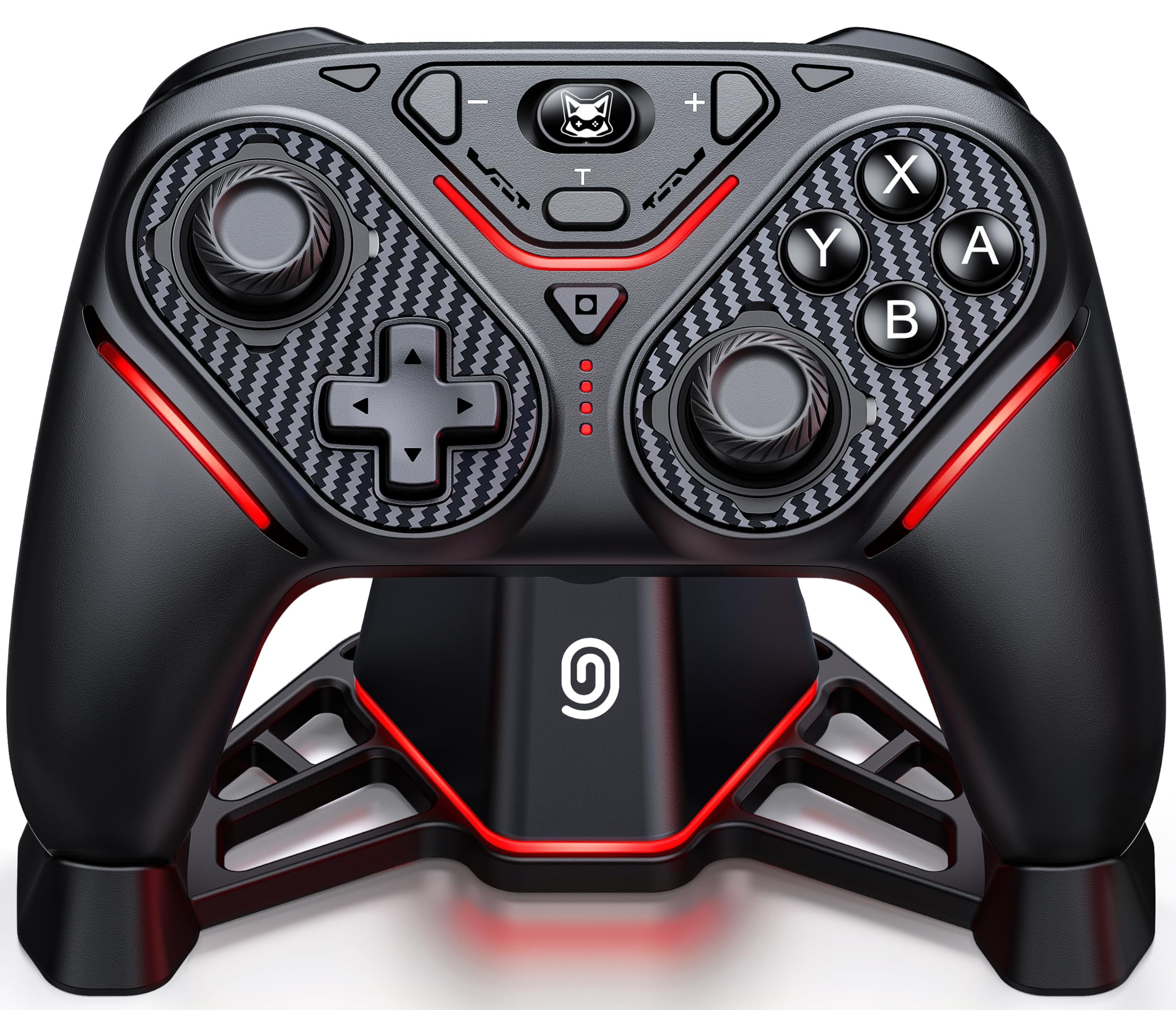 Svetaecho Controller for Switch 2 / Switch/Lite/OLED w TMR Joysticks, Switch 2 Pro Controller with Charging Dock,Trigger, One-Key Wake-Up,Programmable Buttons,11 LED Modes