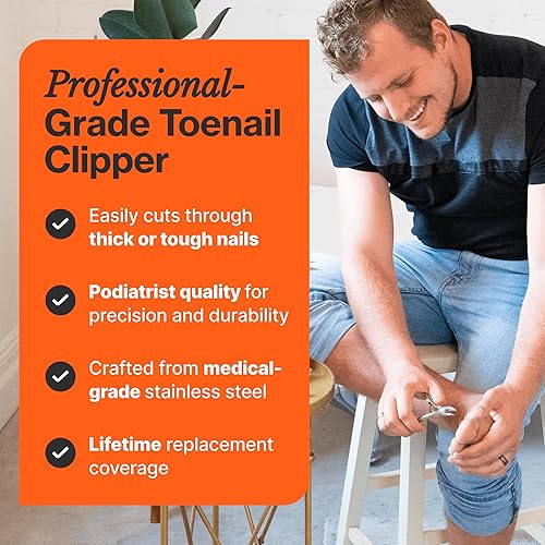 Miniatura 2 de Recortadora de uñas de podólogo por equipo médico Fox, acero quirúrgico inoxidable, calidad profesional para las uñas gruesas y encarnadas