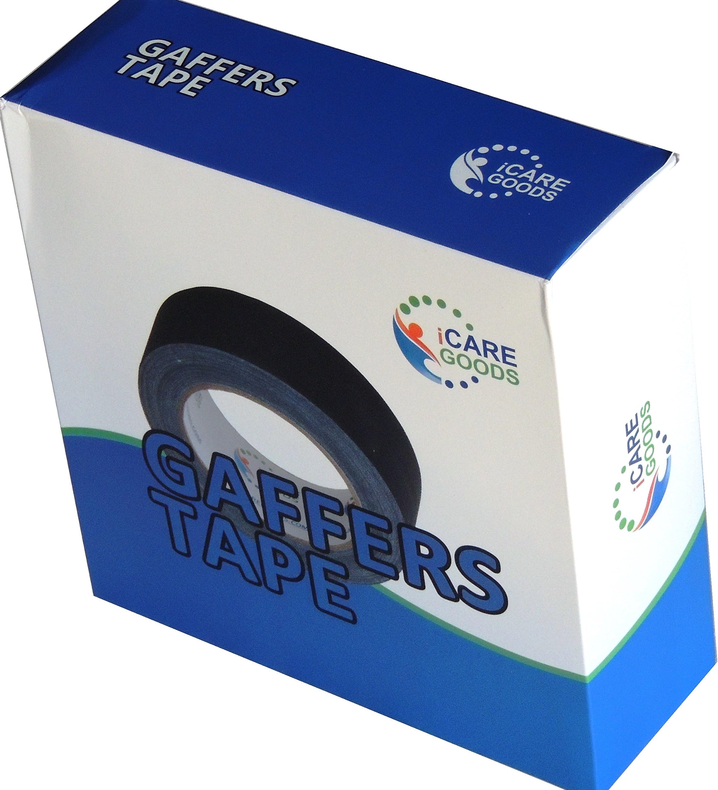 Gafferโs tape, 2 inch 55yards, matte black, (2x30yards, ~60yards). Very sticky, no residue adhesive, cloth tape. Tears easy, water resistant. Buy now for special price, full satisfaction guarantee.