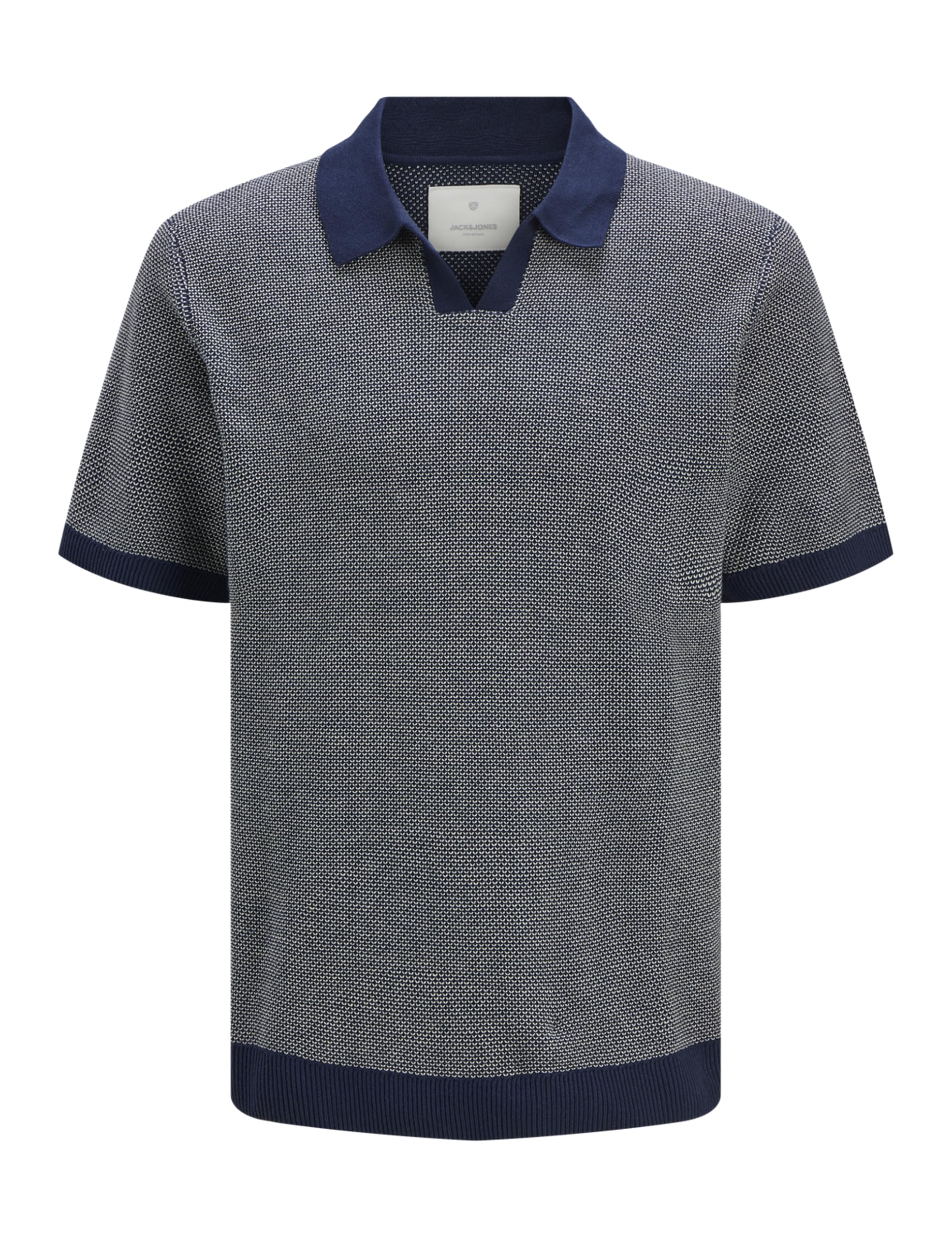 JACK & JONES Male Gestricktes Polo Einfarbig Gestricktes Polo