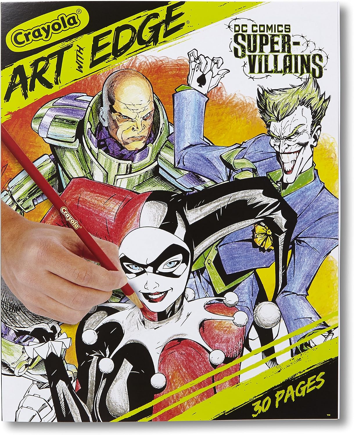 Crayola, Art with Edge, DC Comics Super Villains, 30 Coloring Pages
