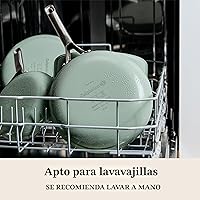 Vista 5 de Calphalon® Juego de sartenes antiadherentes de cerámica de 8 y 10 pulgadas, color ceniza plateada