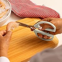 Vista 19 de Joyce Chen Original Unlimited Kitchen Scissors All Purpose Kitchen Shears With Comfortable Handles, Yellow, 2 Pack