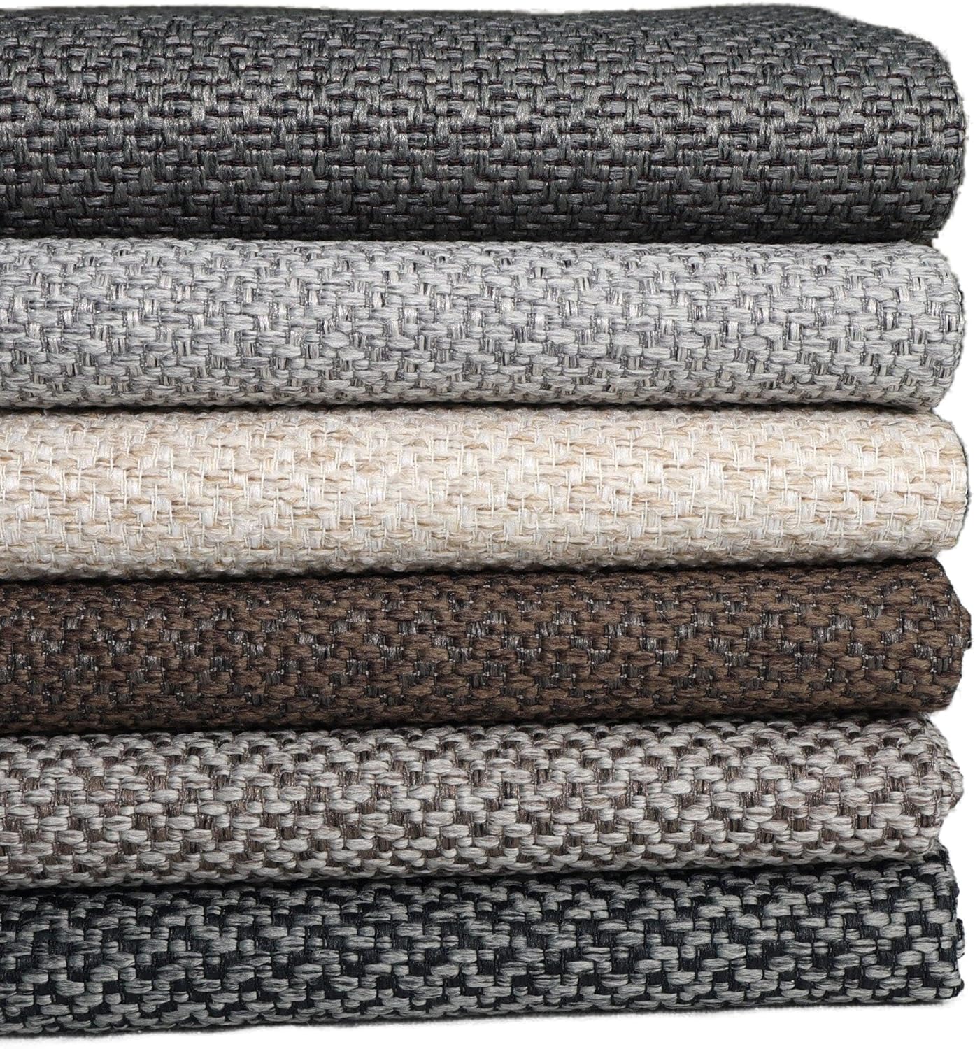 TinaKim Heavy-Duty Coarse Burlap Upholstery Fabric - 54" Wide Hemp-Look Textured Material for Reupholstery, Chair Couch Cushions, Furniture Slipcovers, DIY Farmhouse Decor (7 Chocolate, 3 Yard)