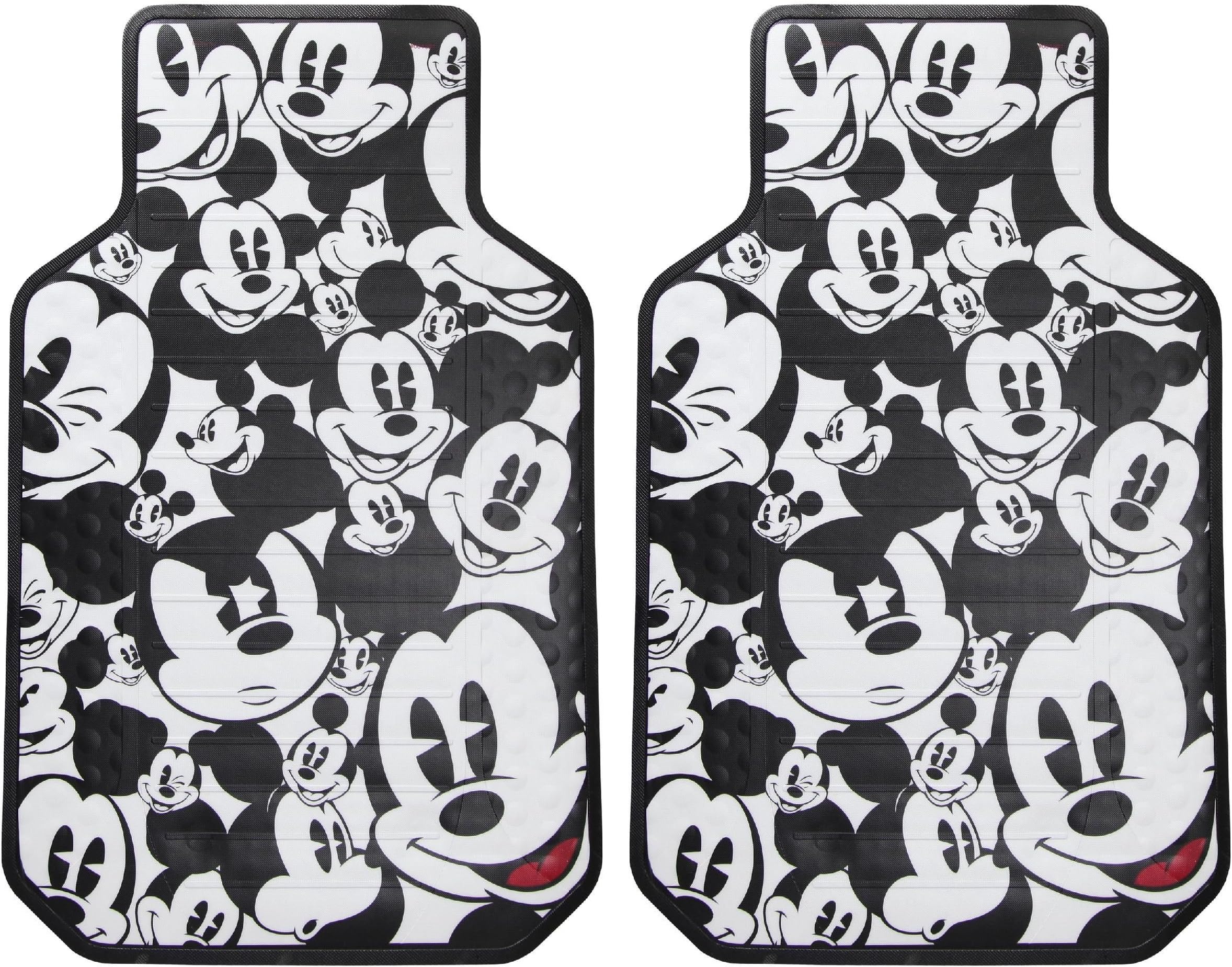 Plasticolor Disney Mickey Mouse Expressions Plasticlear Floor Mat, 2-Pack