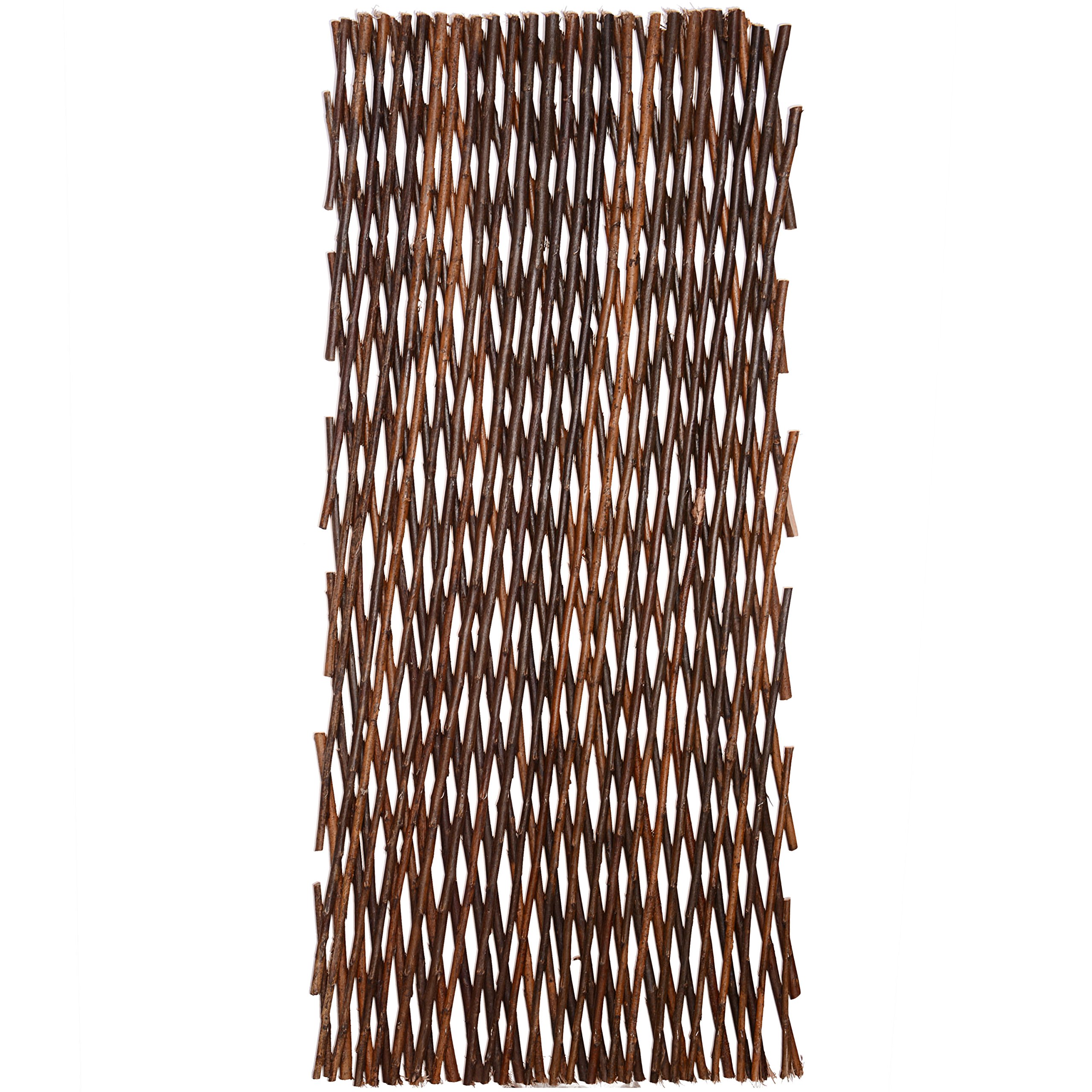 UNUS Lot de 5 Treillis pour Plantes grimpantes 180 cm x 60 cm, Clôture en Saule, barrière de Jardin Extensible, Tuteurs Rosier