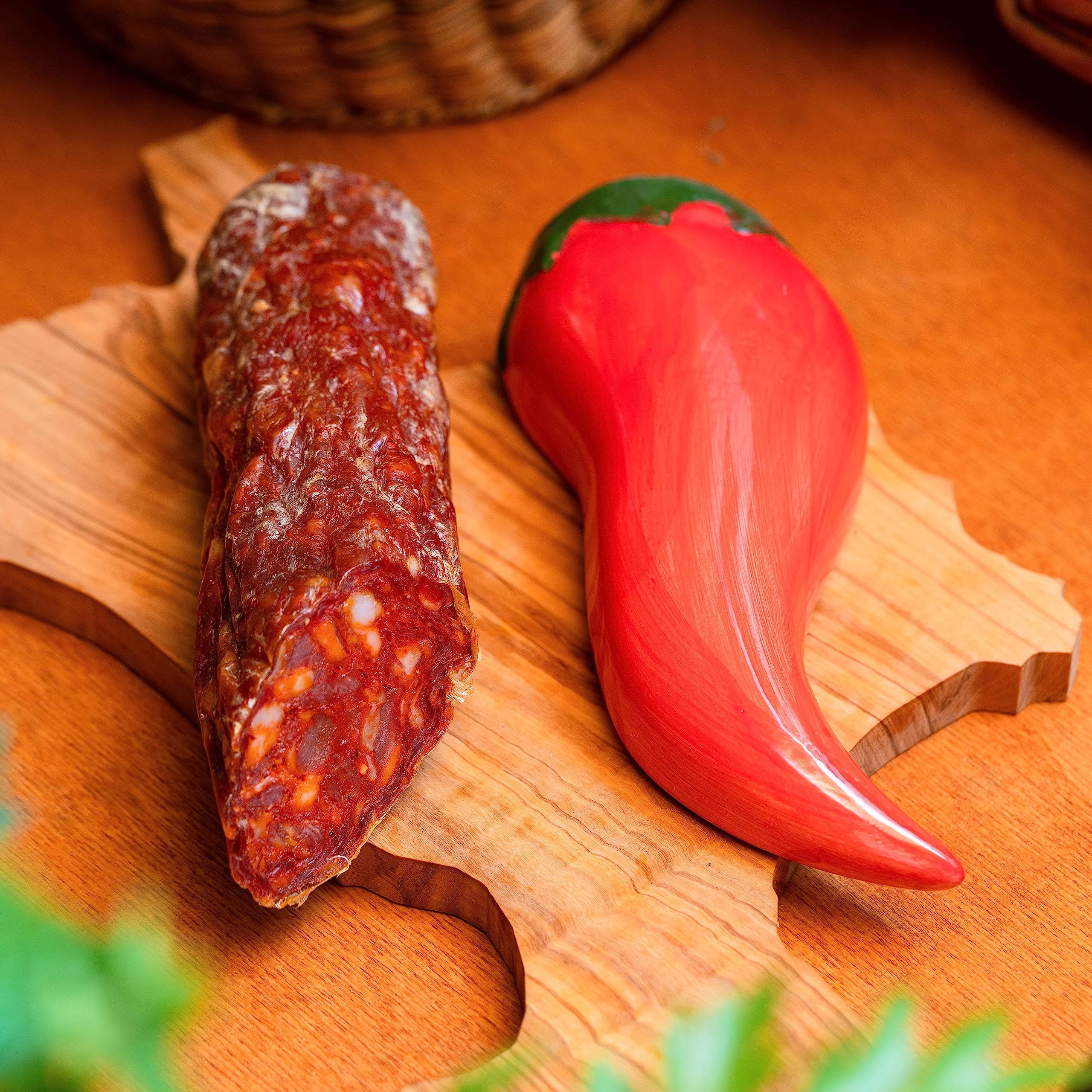 Petit Saucisson Piquant Calabrais 300g - Saucisson Piquant - Idéal Pour Piadines, Apéritif, Sandwiches - Sous Vide