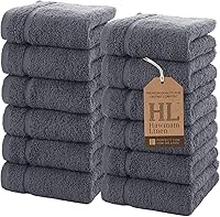 Vista 47 de Hawmam Linen - Paquete de 4 toallas de baño blancas de 27 x 54 pulgadas, 100% algodón turco, suaves, ligeras y altamente absorbentes, toallas