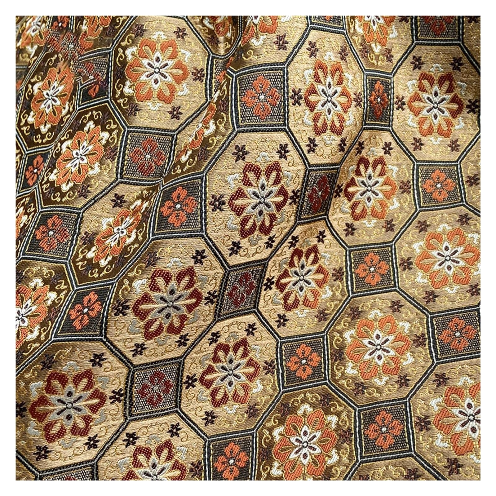 Tissu brocart chinois 145x50cm idéal pour emballage de boîte cadeau