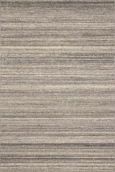 Hauteloom Georgetown Modern Hand Tufted Natural Fiber Wool Area Rug - Contemporary Abstract Solid Color Carpet for Living Room, Bedroom, Dining Room - Stone Gray, Ash, Charcoal - 2' x 3'