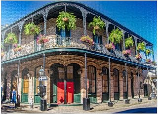 MyPuzzle French Quarter in New Orleans - Premium 1000 Piece Jigsaw Puzzle for Adults