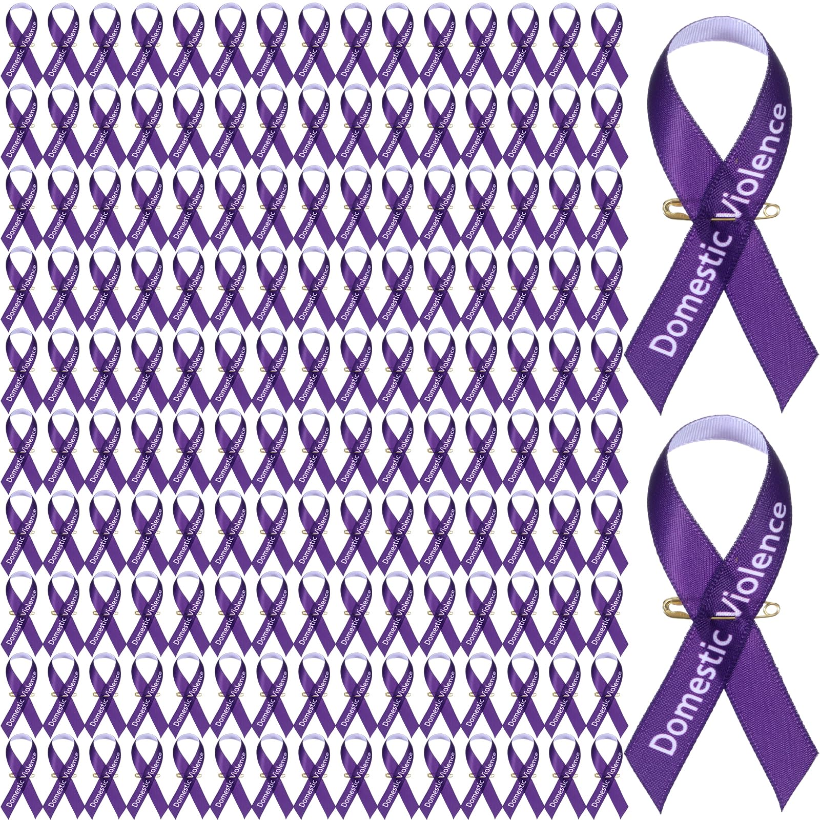 Snapklik.com : Hanaive 150 Set Domestic Violence Awareness Ribbons