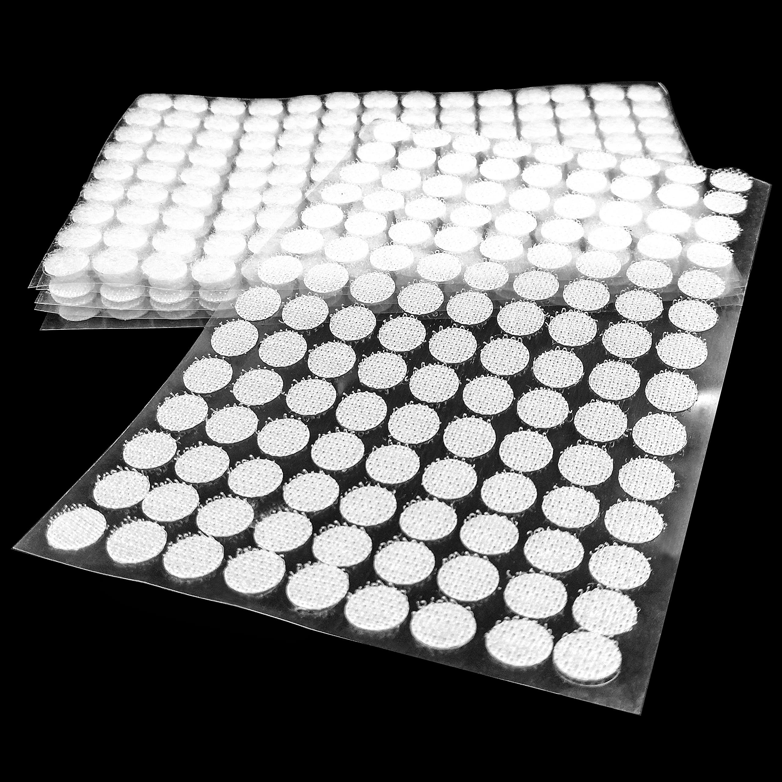 Tondini Adesivi 1020 Pezzi - 510 Coppie, Diametro 15mm, Gancio E Asola, Per Fai Da Te, Ufficio, Casa - Foto 3