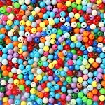 Perles de poney 1100 Pcs Perles pour bijoux Bracelets Making Bracelet Perles Perles en plastique pour l'artisanat Perles de cheveux pour tresses Perles des cheveux Perles Bulk Colorful Perles Collier DIY Perles