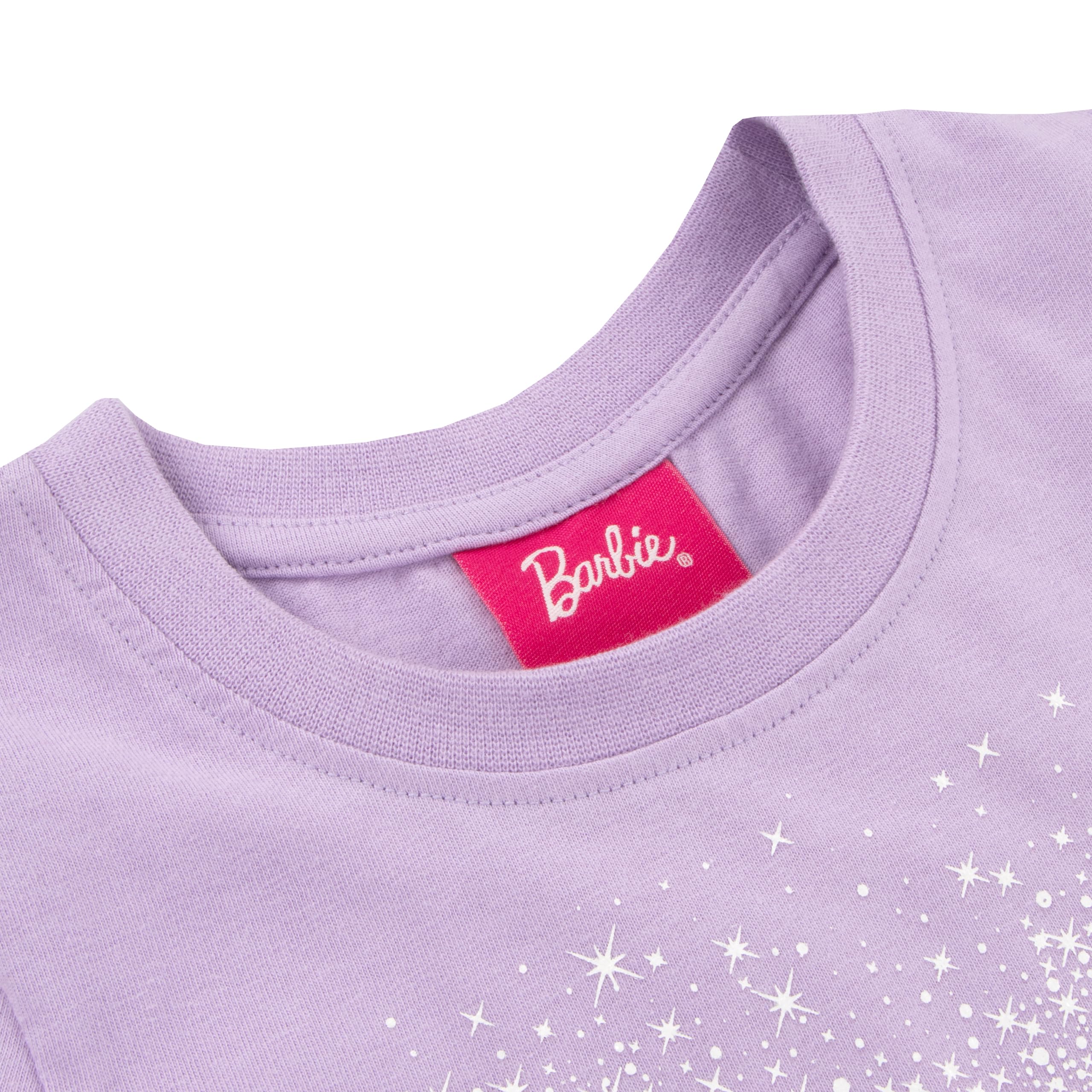 Sukienka Barbie | Sukienka na Imprezę dla Dziewczynek | Sukienka Skaterka dla Dziewczynek | Purpurowy 128