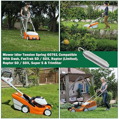 Miniatura 7 de 607616 Muelle tensor de tensión de cubierta 1 x 6.75 compatible con Hustler Raptor FastrakCortacésped Giro Cero Repuesto Parte 607616 122388 604291