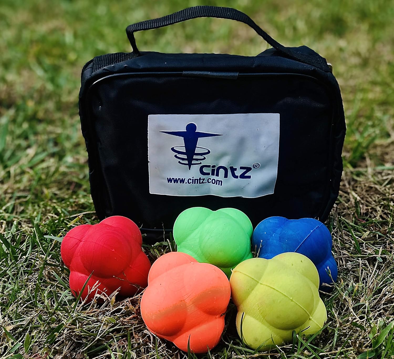 Cintz 3" Reflex Reaction Balls, Speed Agility Training - Set of 5 in a Bag : Reaction Training Balls : Sports & Outdoors