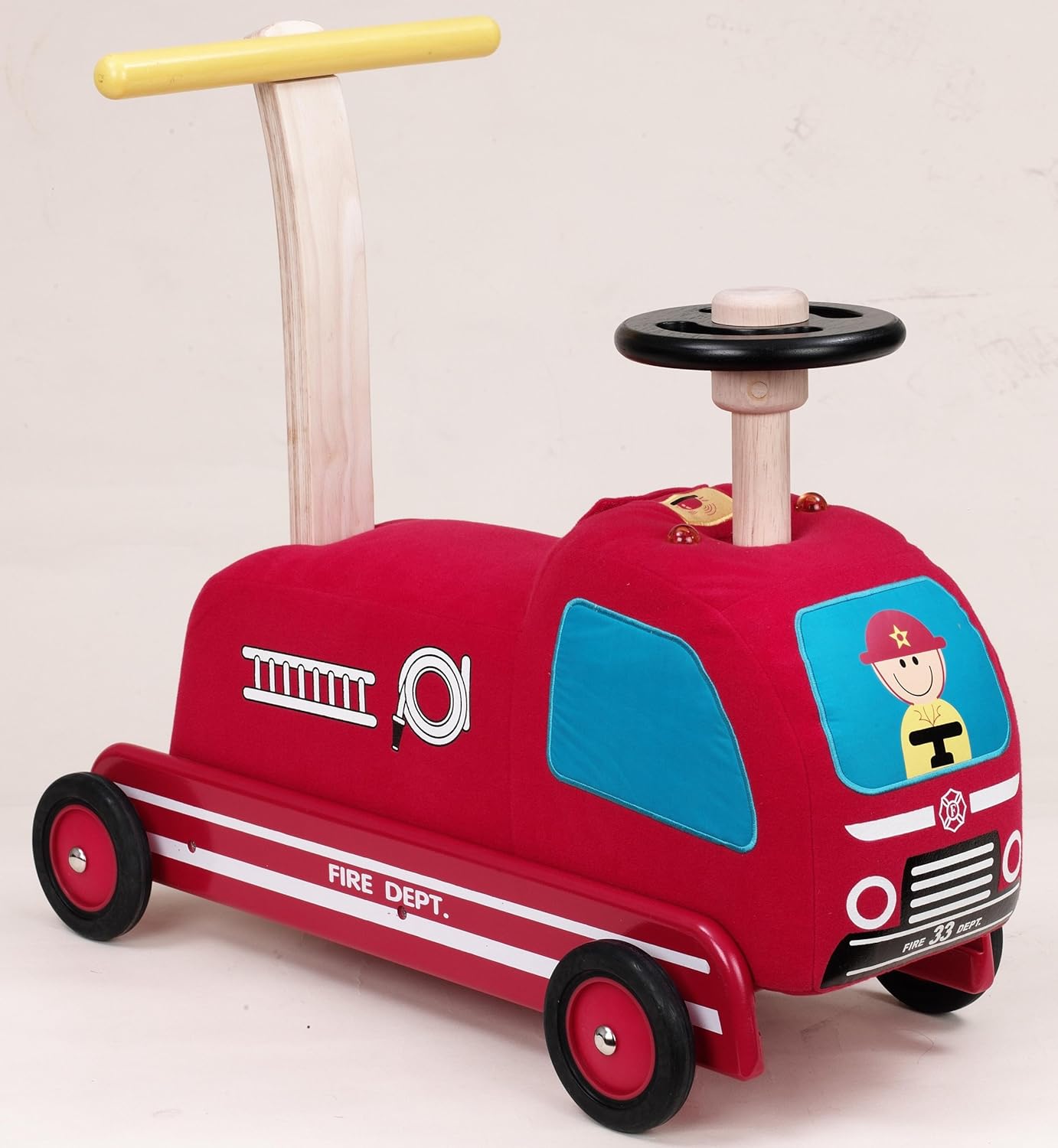 WONDERWORLD Light and Sound Fire Engine Ride-on/Walker