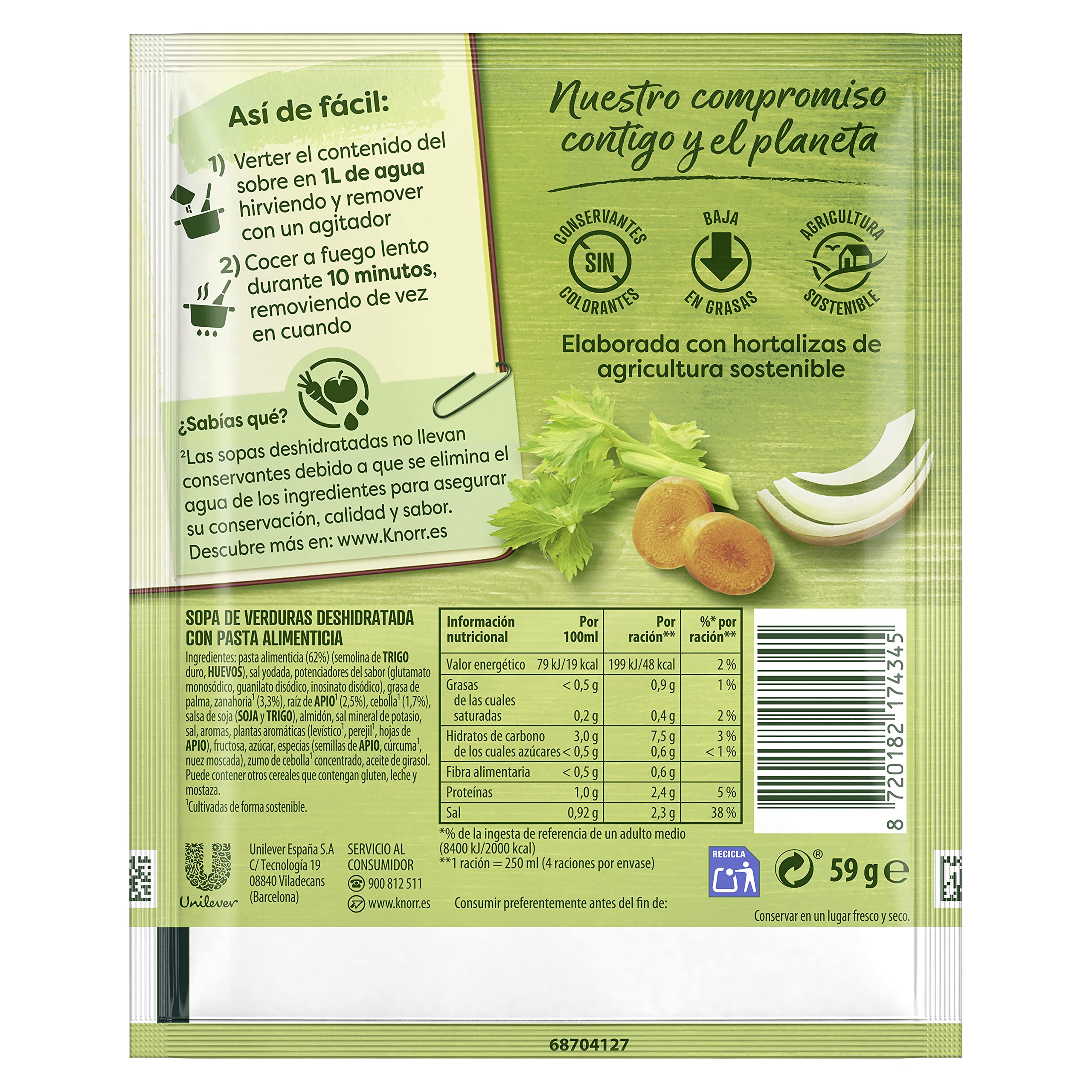 Knorr Sopa Minestrone 59g