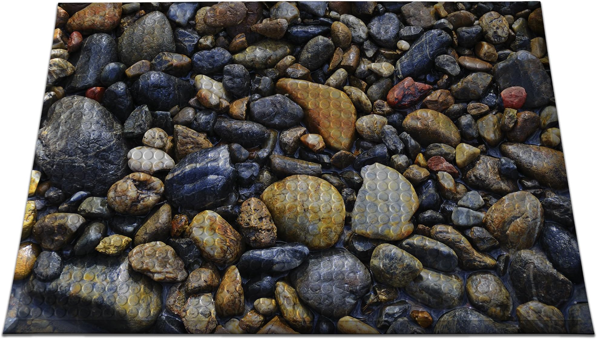 Ergomat IND-0203-11 Home Edition Anti-Fatigue Graphic Floor Mats, Colored Stone Deluxe, 2' x 3'
