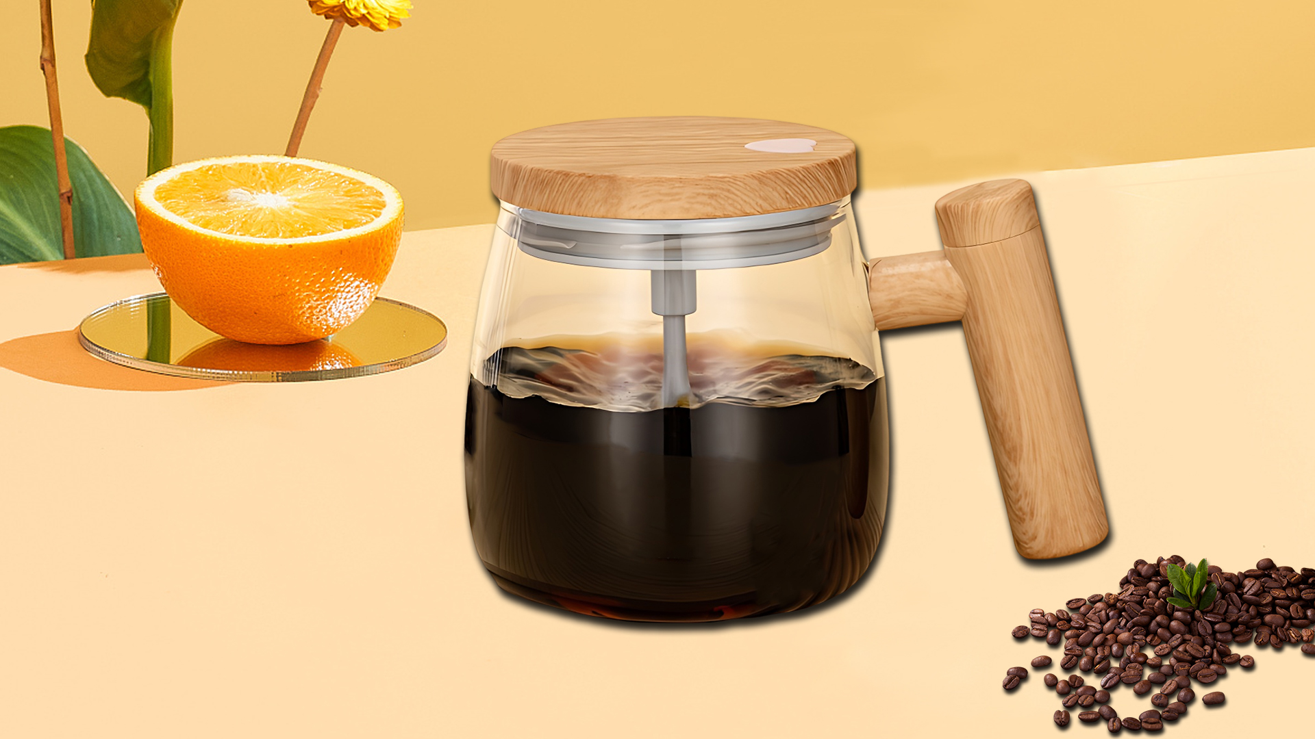 Amazon.com: FOXNSK Self Stirring Mug, 400mL Electric Mixing Cup