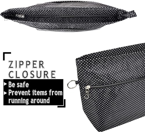 Miniatura 3 de Vercord Organizador de bolsas de mano extra grueso grande de viaje con lunares negros