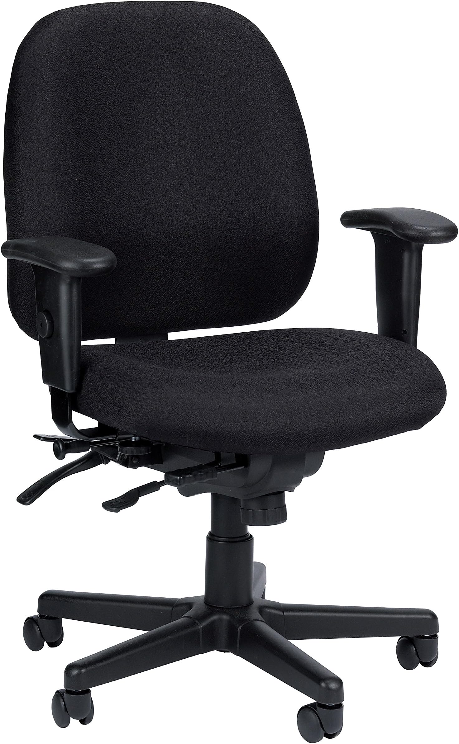 Eurotech Seating 4x4 SL Seat Slider Swivel Chair, Black