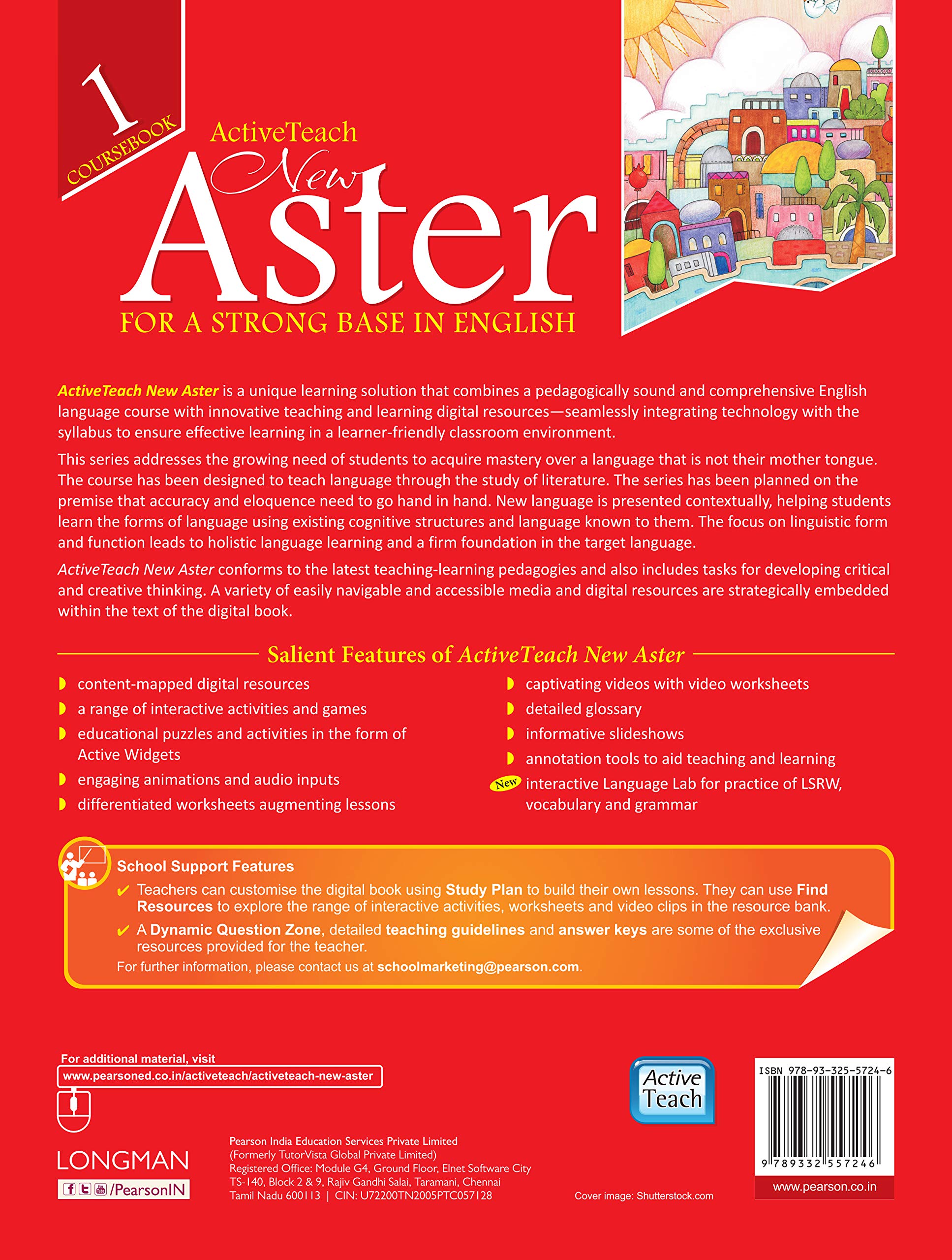 Buy ActiveTeach New Aster Coursebook 1 by Pearson for ICSE English