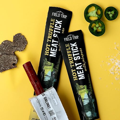 Miniatura 4 de Field Trip Palitos de carne seca de cerdo y carne  Cecina keto sin gluten, baja en carbohidratos, bocadillos saludables con alto contenido de