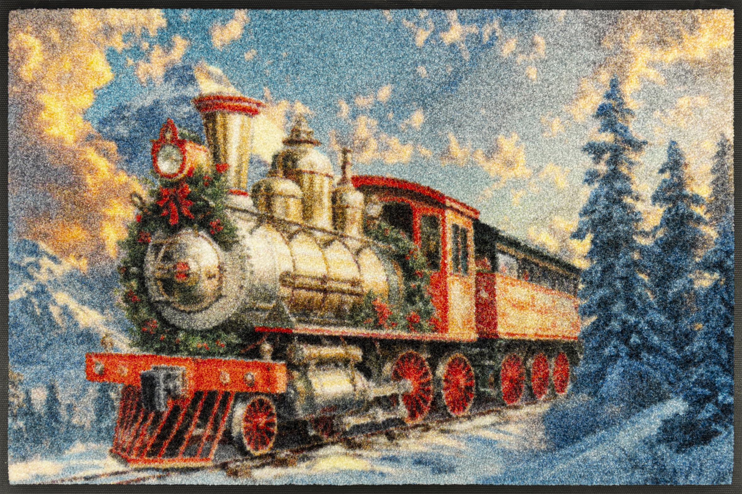 Wash+Dry Fußmatte, Snow Express 50x75cm, innen und außen, waschbar