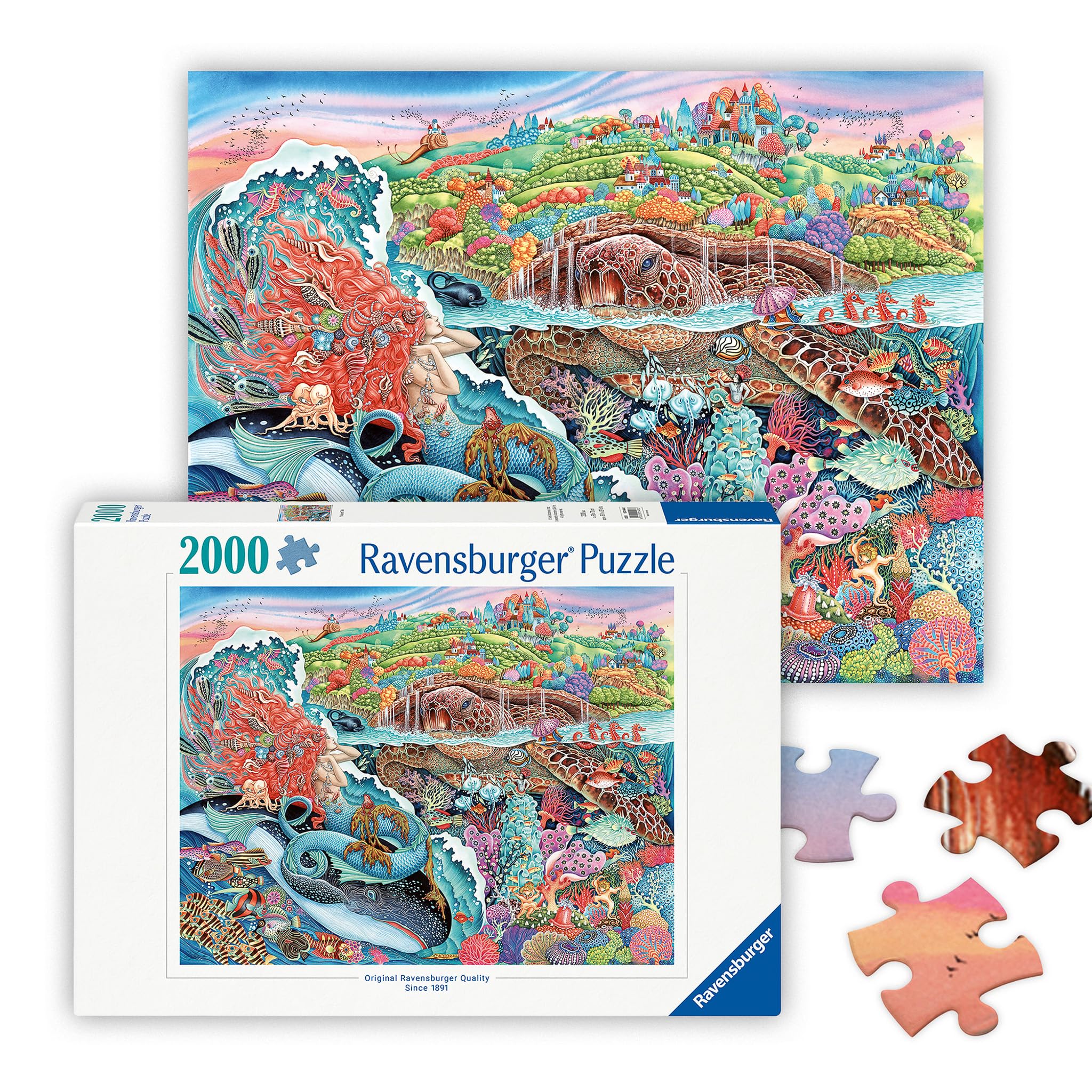 Ravensburger Thalassic Tale 2000 Piece Jigsaw Puzzle | Promotes Logical Thinking and Relaxation | Unique and Intricate Designs
