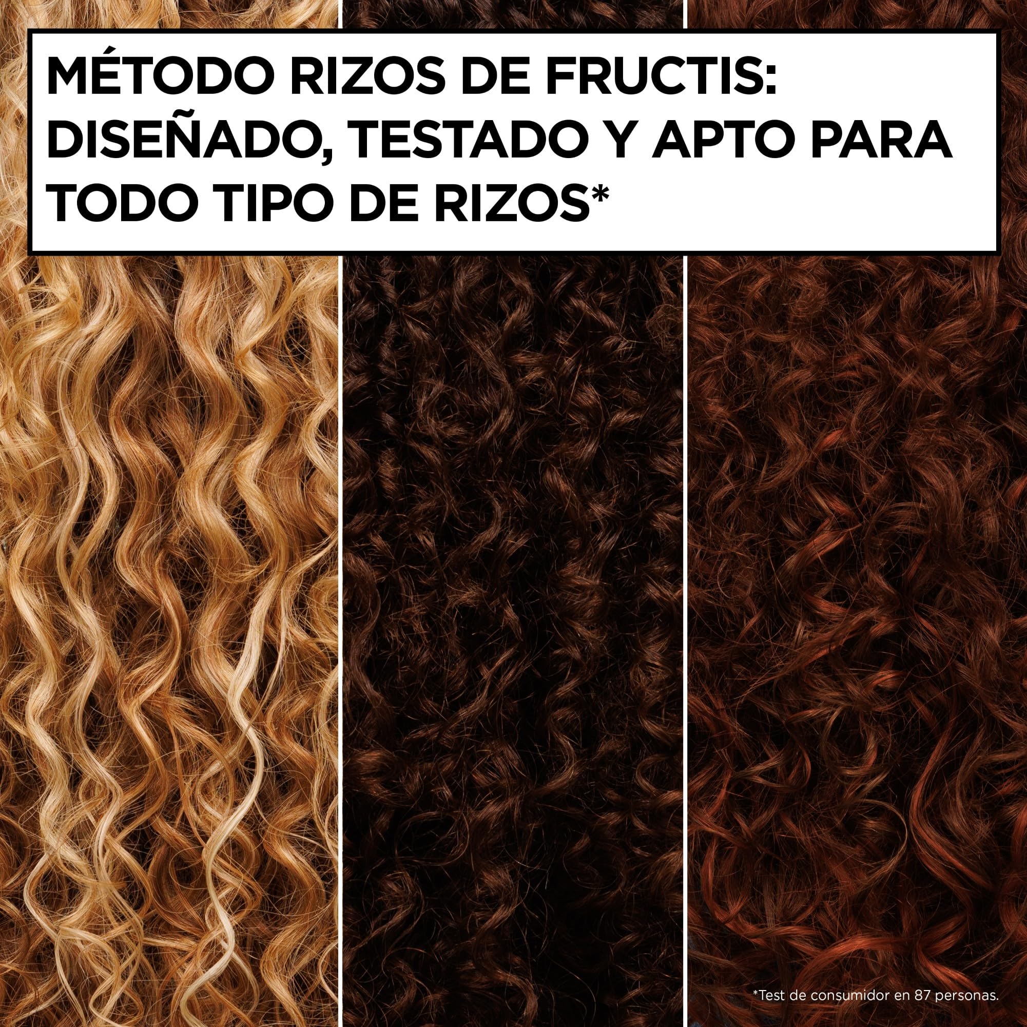This version better: Garnier Fructis Método Rizos Crema Sin Aclarado, Todo Tipo de Rizos, 100H Anti-Frizz, Con Ácido Hialurónico y Manteca de Karité, Sin Sulfatos Ni Siliconas, Fórmula Vegana, 260 m