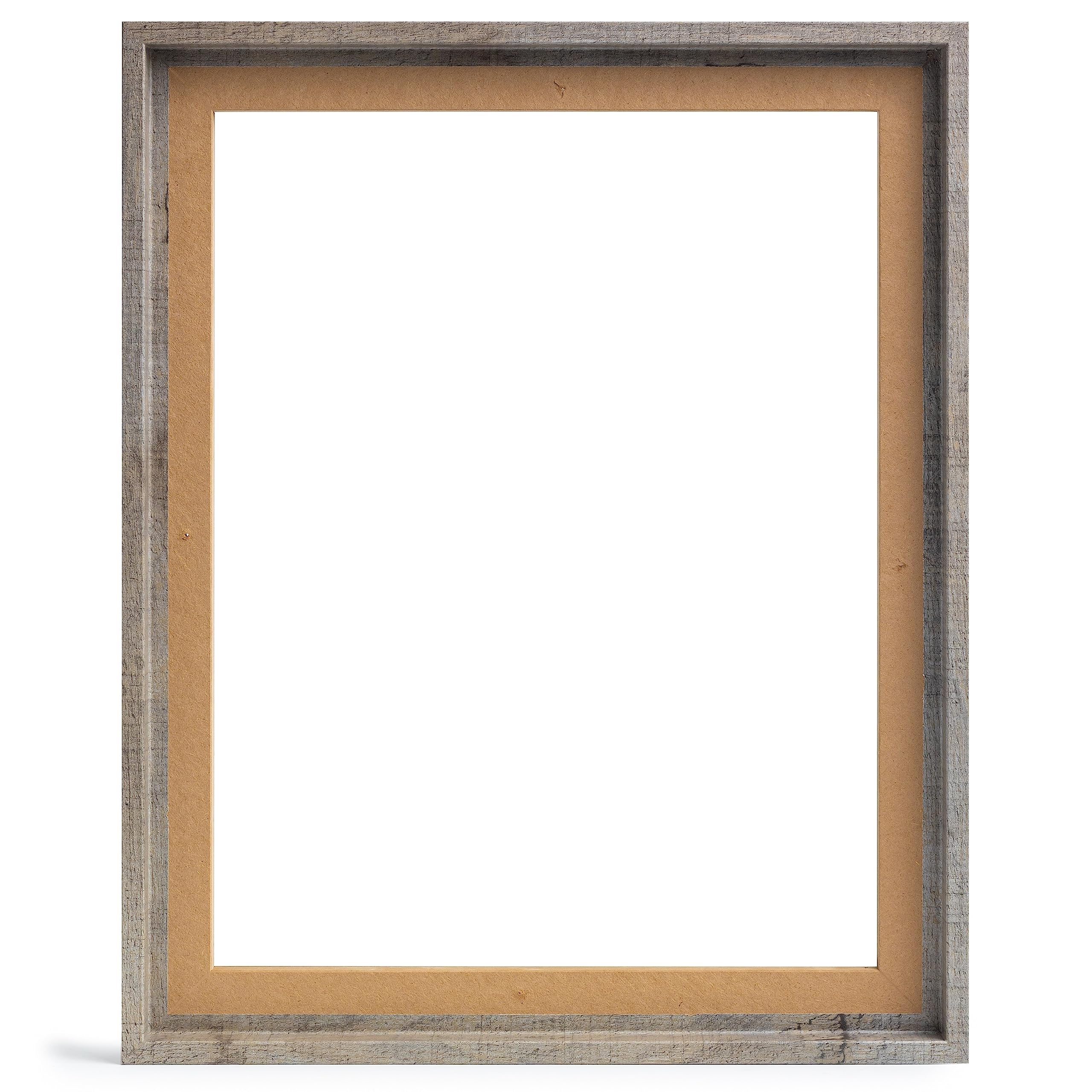 Ramka na zdjęcia pusta ramka na płótnie obrazy na blejtramie | format 70 x 90 cm o wyglądzie dzikiego dębu