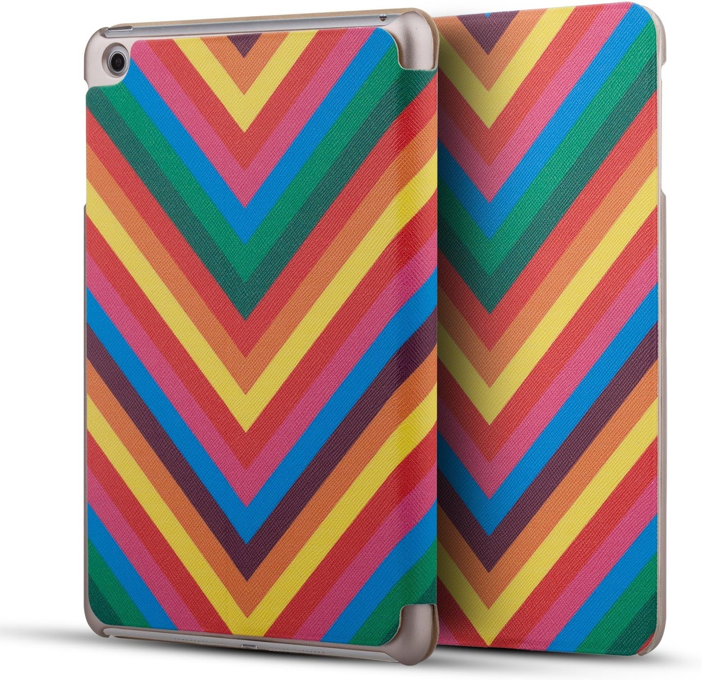 iPad Mini Case, ITEMporia(tm) Stripes PU Fabric Protective case for Apple iPad Mini 1 and iPad Mini 2