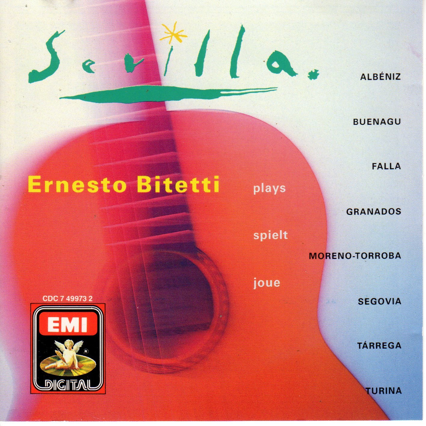 Sevilla / Spanish Guitar Recital [Audio CD] Bitetti; Albeniz and Falla