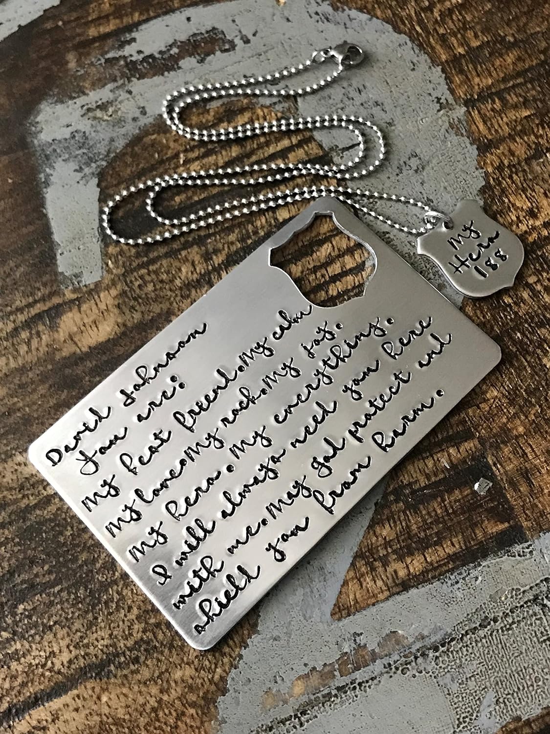 Custom Police Badge Wallet Insert Police Wallet Card Badge Wallet Card Police Officer Gift Custom Wallet My Hero Gift Police Necklace