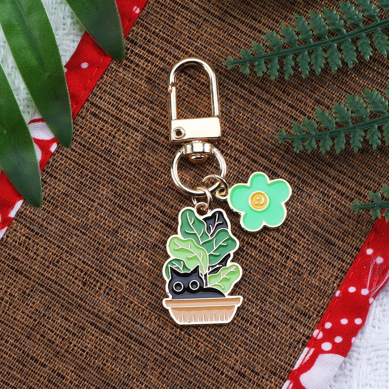 Black Cat Keychain Black Cat Bag Charm for Purse Bag Handbag Cute Kitty Gifts for Women Friends Girlfriend Bestie - Image 2