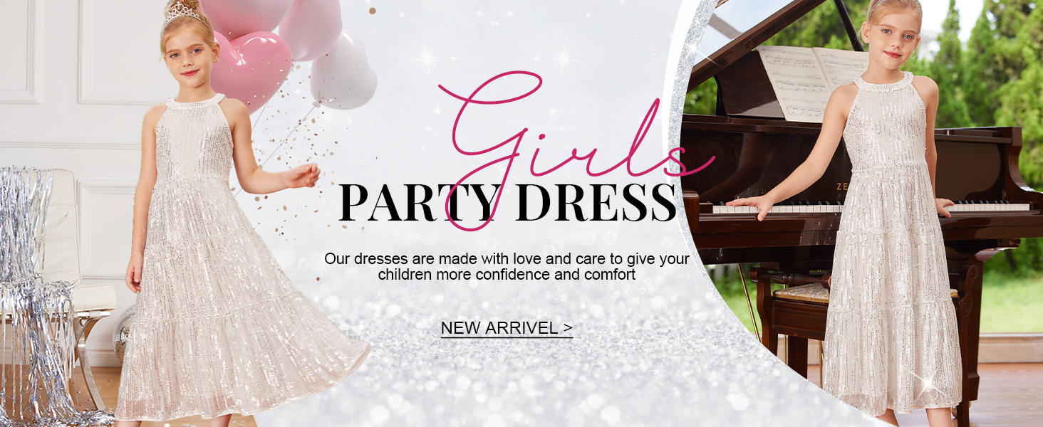 Amazon.com: GRACE KARIN Girls Purple Sequin Party Dress Long Maxi  Sleeveless Formal Fancy Birthday Dress, 6Y: Clothing, Shoes & Jewelry
