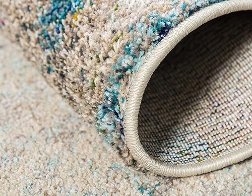 Miniatura 10 de Tapete abstracto Unique Loom, colección Estrella, moderno, multiárea, Polipropileno, Beige