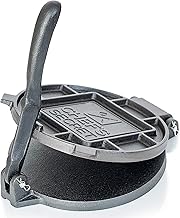 Chef's Secret 8 Inch Tortilla Cast Iron Press, Durable Tortilla Quickly Easily Makes Delicious Tortillas for Any Recipe