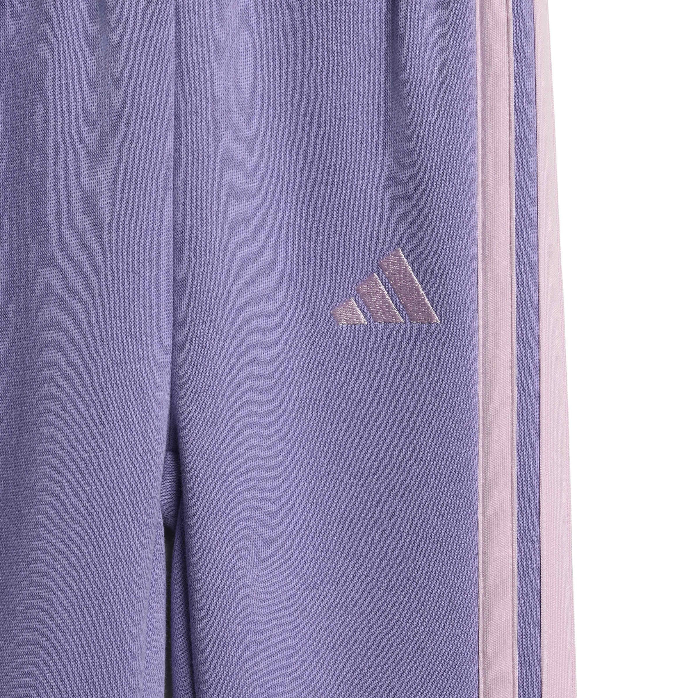 adidas Unisex bebé Essentials Hooded Jogger Track_Suit, magic lilac/clear pink, 18-24 Months