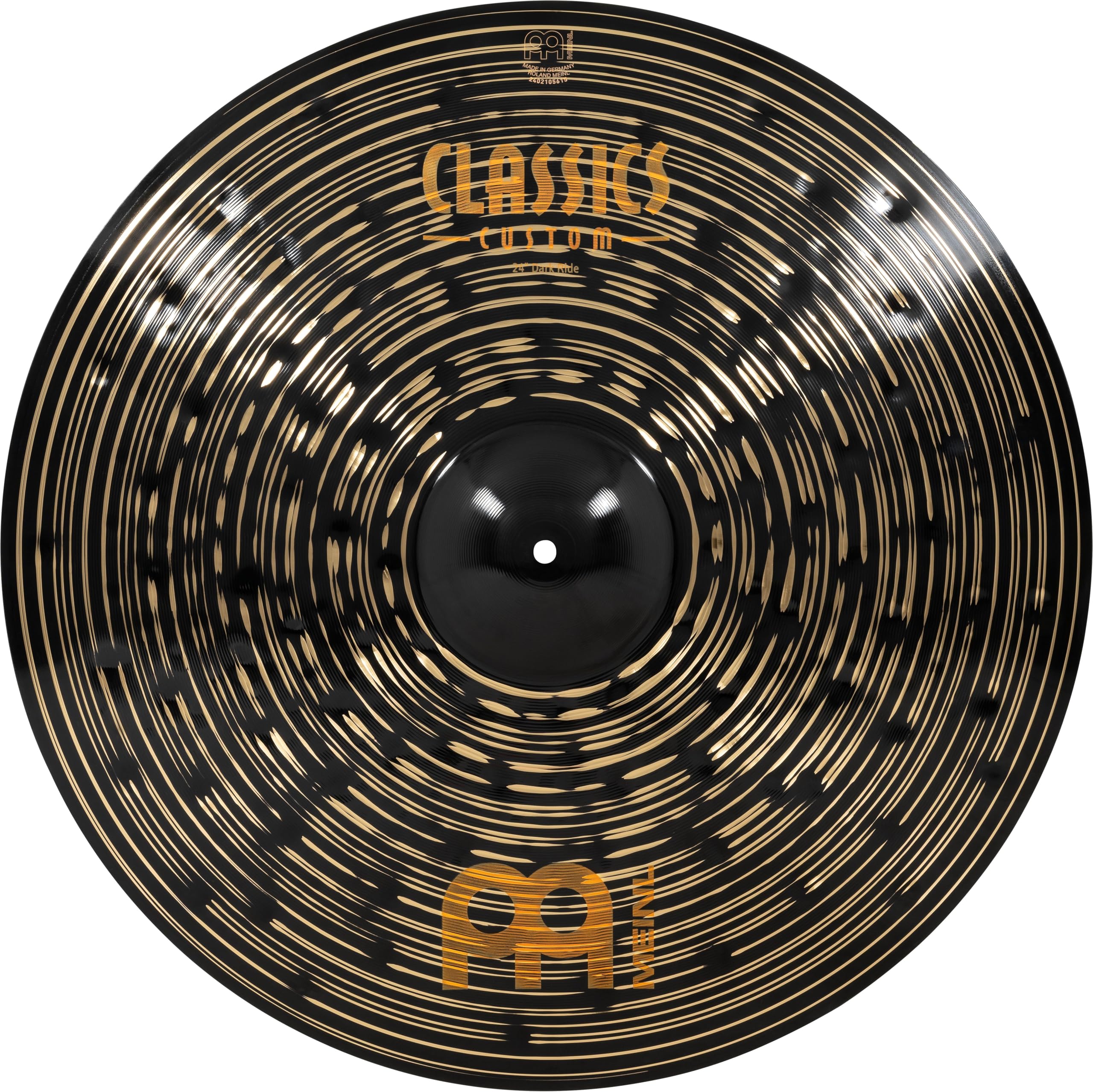 Meinl Cymbals Classics Custom Dark Ride – 24 Inch Cymbal for Drum Kit – B12 Bronze, Dark Finish (CC24DAR)