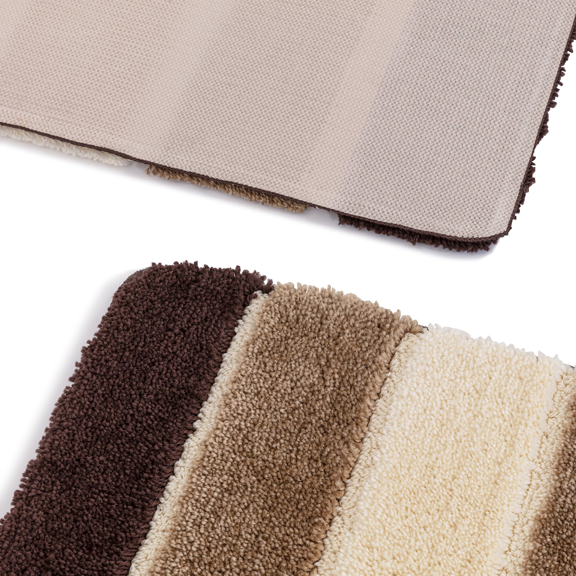 Nest & Nibble Bathroom Bath Mat (Brown, 50 x 80 cm) Non-Slip Toilet Floor Mat, 50x80 - Image 2