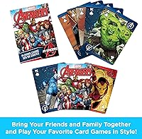Vista 2 de AQUARIUS Marvel Avengers Comics - Juego de cartas de 3 pulgadas, multicolor
