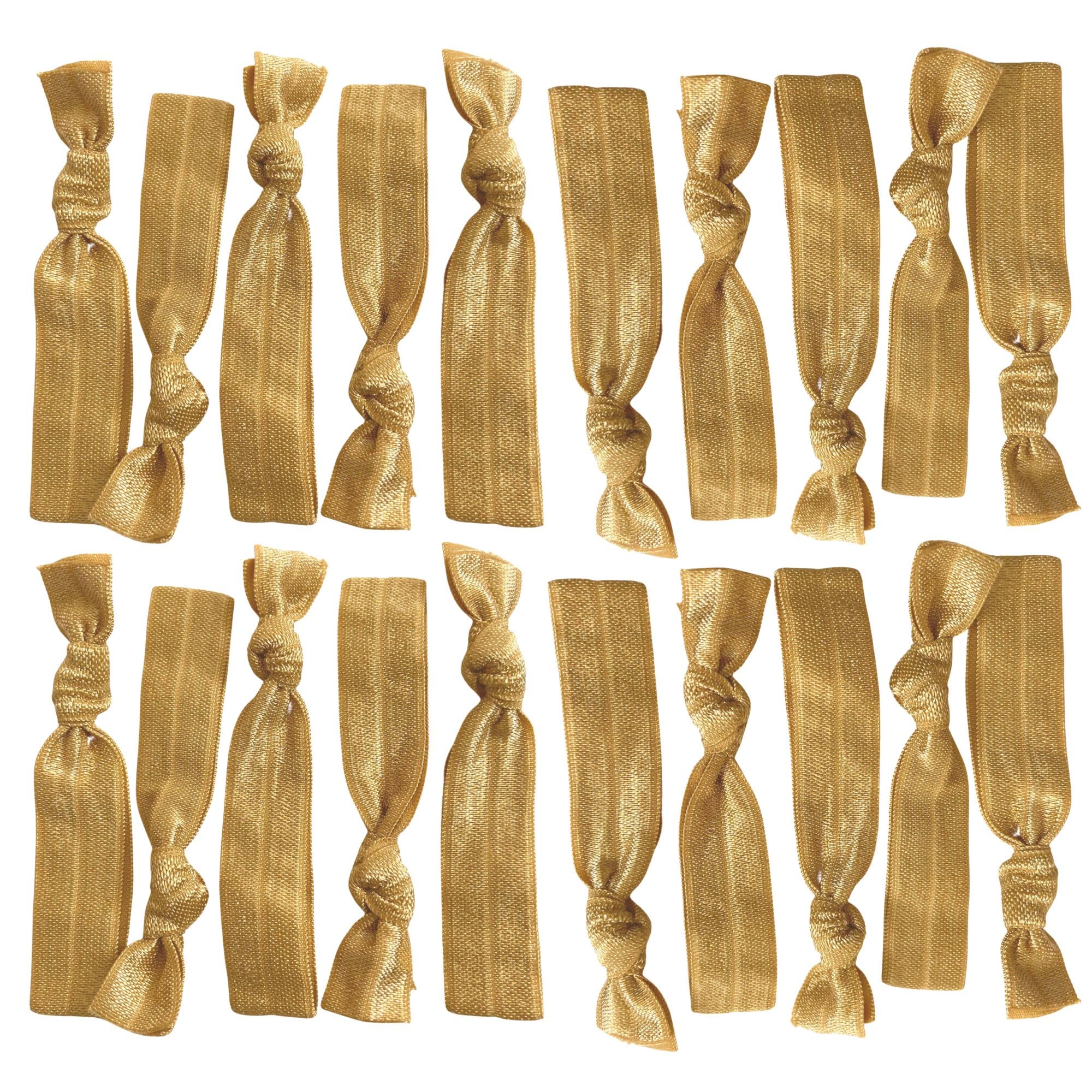 Juego de 20 gomas para coleta de pelo sin pliegues