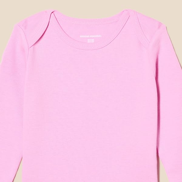 Amazon Essentials Unisex Baby Long-Sleeve Bodysuits, Baby Vests - 4