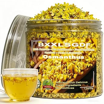 Dried Osmanthus Flowers 1.2oz - Fragrant Loose Leaf for Tea, Baking & Infusions - Premium Grade - 35 g