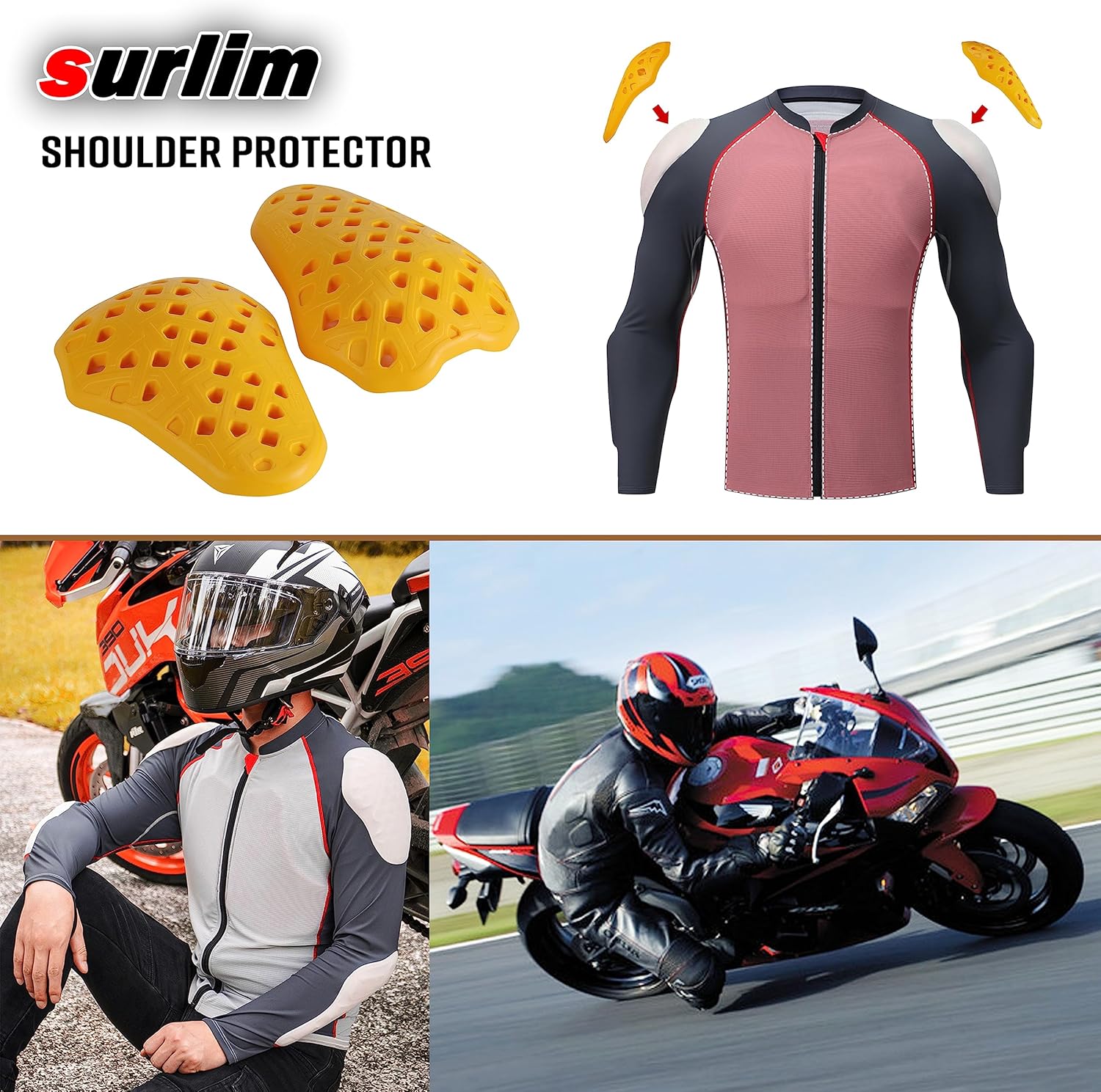 CE Level 2 Motorcycle Armor Motorcycle Protector CE Armor for Motorcycle Jackets Pants Inserts Pads